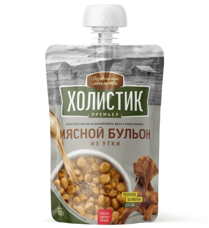 Мясной бульон из утки д/соб 160г "Деревенские лак-ва Холистик"