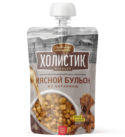 Мясной бульон из баранины д/соб 160г "Деревенские лак-ва Холистик"